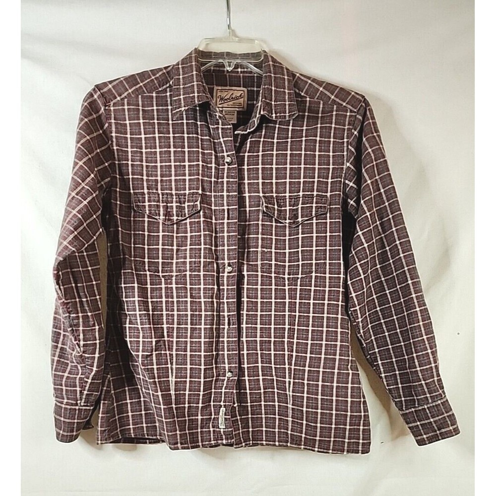 Woolrich Plaid Shirt Womens Medium